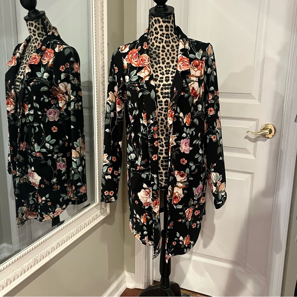 LuLaRoe Floral Black Blazer